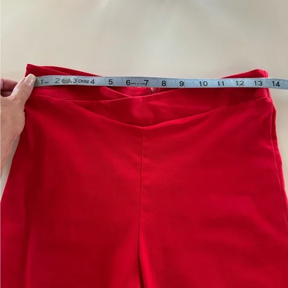 NWT Bettie Page Red Capris Peddle Pushers - Picture 4 of 7
